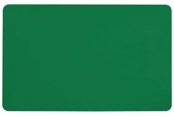 Green PVC ID Card (CR80/Credit Card Size, 2.13" x 3.38") Pack of 500 - POS OF AMERICA