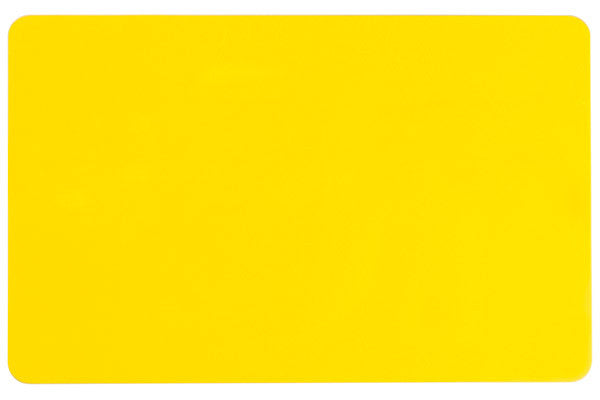 Yellow PVC ID Card (CR80/Credit Card Size, 2.13" x 3.38") Pack of 500 - POS OF AMERICA