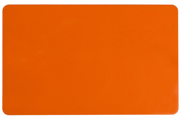 Orange PVC ID Card (CR80/Credit Card Size, 2.13" x 3.38") Pack of 500 - POS OF AMERICA