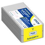 Genuine Epson SJIC22P (Y) Yellow Pigment Ink Cartridge for TM-C3500 C33S020583 - POS OF AMERICA