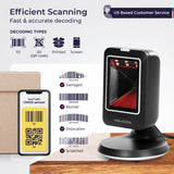 Volcora Wired 2D Tabletop Stationary Barcode Scanner - V-THFS-A1 USB
