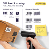 Volcora 2D Wireless BT+2.4G High Performance Barcode Scanner with Charging Base - V-HHBS-A1