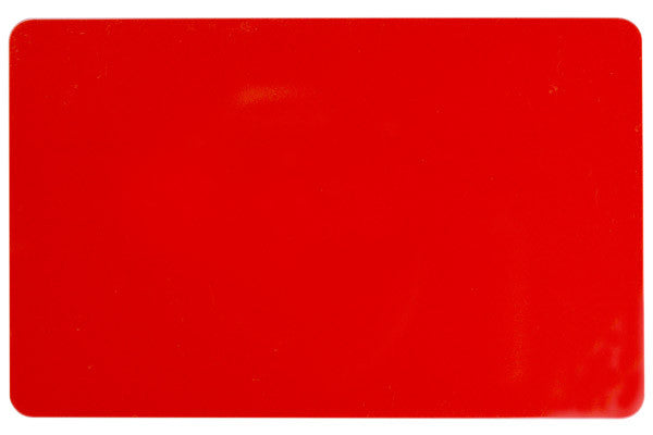 Red PVC ID Card (CR80/Credit Card Size, 2.13" x 3.38") Pack of 500 - POS OF AMERICA