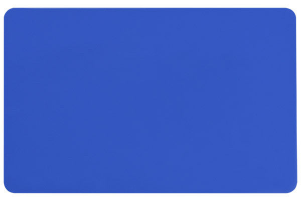 Blue PVC ID Card (CR80/Credit Card Size, 2.13" x 3.38") Pack of 500 - POS OF AMERICA