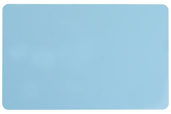 Light Blue PVC ID Card (CR80/Credit Card Size, 2.13" x 3.38") Pack of 500 - POS OF AMERICA