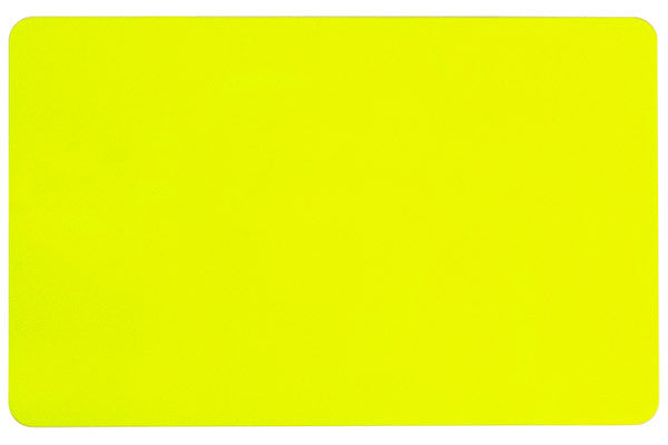Yellow PVC ID Card (CR80/Credit Card Size, 2.13" x 3.38") Pack of 500 - POS OF AMERICA