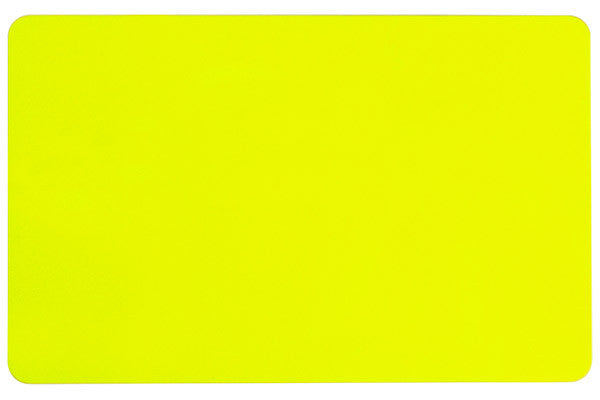 Yellow PVC ID Card (CR80/Credit Card Size, 2.13" x 3.38") Pack of 500 - POS OF AMERICA