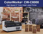 ColorWorks CW-C8000 High-Speed 4" Color Inkjet Label Printer (Matte) - POS OF AMERICA
