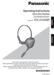 Manual - Panasonic Attune 458P (WX-CH458P) All-In-One Wireless Headset - Operating Instructions - POS OF AMERICA