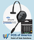Panasonic Attune 458P (WX-CH458P) All-In-One Wireless Headset Replaces WX-CH457 with Eneloop Pro AA Rechargeable Batteries – 4-Pack - POS OF AMERICA