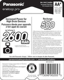 Panasonic Eneloop Pro AA Rechargeable Batteries – 4-Pack Model: WAS-AABATTERY-4PK - POS OF AMERICA