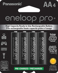 Panasonic Eneloop Pro AA Rechargeable Batteries – 4-Pack Model: WAS-AABATTERY-4PK