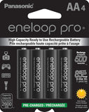 Panasonic Eneloop Pro AA Rechargeable Batteries – 4-Pack Model: WAS-AABATTERY-4PK - POS OF AMERICA