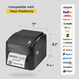 Volcora High Speed 4" Thermal Label Printer - V-LBPTZ Series - USB/Ethernet Black