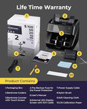 Multi Currencies & Denominators Cash Bill Counter Black clearance item