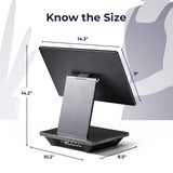 Volcora POS Terminal Pro 15.6" - Intel Core I5 11th Gen Processor - Windows 11 Pro - Gray - Wide Screen Touch Point-Of-Sale