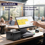 Volcora POS Terminal Pro 15.6" - Intel Core I5 11th Gen Processor - Windows 11 Pro - Gray - Wide Screen Touch Point-Of-Sale