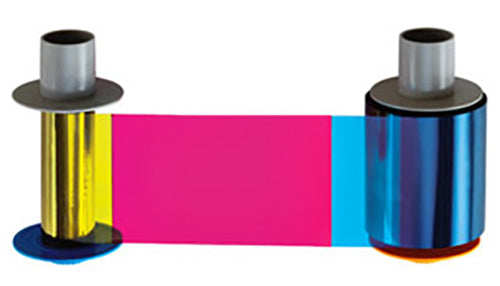 HID FARGO DTC1500 YMCKO, FULL COLOR RIBBON WITH RESIN BLACK AND CLEAR ...