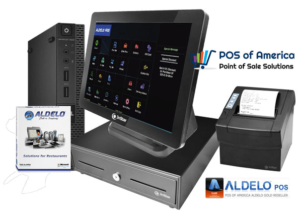Aldelo PRO BAR Restaurant POS Value Touch System - 1 Station - POS OF AMERICA