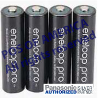 Panasonic Attune Eneloop Pro "AA" Charger CC65 with 4 Pack Batteries WAS-AACHARGER-4PK
