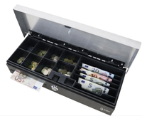 3nStar Heavy Duty Flip Lid Cash Drawer with Microswitch Stainless Steel 6 bills / 8 coins CDF20SS - POS OF AMERICA