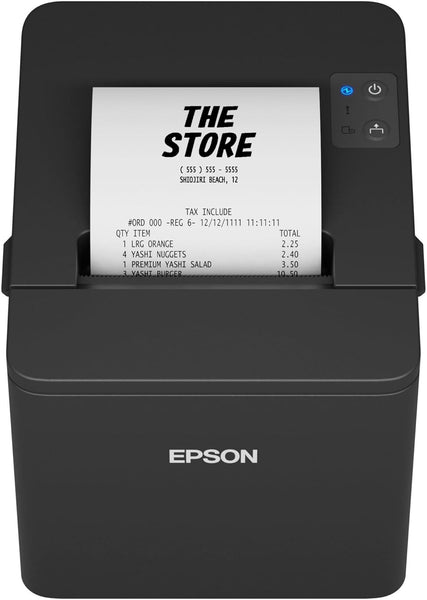 EPSON, TM-T20IV-SP-022, AC; EBCK, THERMAL RECEIPT PRINTER, BLACK, USB ETHERNET  & SERIAL INTERFACES, POWER SUPPLY, AND USB CABLE INCLUDED C31CL47022