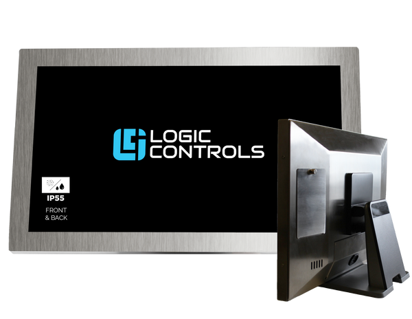 LOGIC CONTROLS, 21.5" LCD CAPACITATIVE TOUCHSCREEN, STAINLESS STEEL CASING, 1920 X 1080 RES, 1P55 RATED FOR WATER/DUST RESISTANCE, HEAT RESISTANT UP TO 140F, UNIVERSAL VESA MOUNT, 3 YR WARRANTY