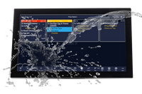 LOGIC CONTROLS, KP40 21.5" LCD CAPACITATIVE TOUCHSCREEN, HD RESOLUTION (1920 X 1080), IP55RATED FOR WATER &amp; DUST RESISTANCE, HEAT RESISTANT UP TO 140F, UNIVERSAL VESA MOUNT, 3 YR WARRANTY