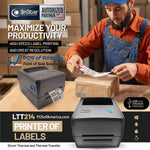 3nStar 4 in Direct Thermal Thermal Transfer Label Printer (LTT214) with ◦Bartender Label Printing Software USB ETHERNET - POS OF AMERICA