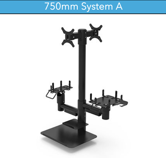 3nStar POS Mounting Solution 750 mm (System A) - POS OF AMERICA