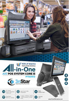 3nStar All-In-One POS System, Intel Core i5 12th Generation, 8GB RAM, 240GB SSD, Capacitive, Wi-Fi, Windows 10 IOT Enterprise - POS OF AMERICA