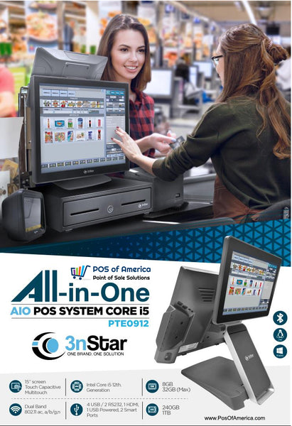 Computing Core Pos 3nStar All-In-One POS System, Intel Core i5 12th Generation, 8GB RAM ...