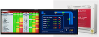 Summit PTS-600 Y-Lane / Dual Lane Timer System with Timer screen, Ranking screen, & Ceiling Speaker for Audio Alerts - POS OF AMERICA