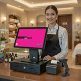 HiStone Terminal J6412 Fanless HK568 Maid SPA SALON Bundle with Windows 11 - POS OF AMERICA