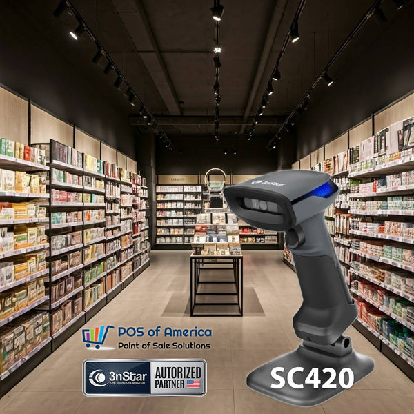 3nStar Handheld 2D Scanner with OCR & Autosense SC420 USB