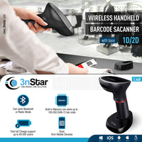 3nStar Wireless Handheld Barcode Scanner 2D with USB Base (SC440) - POS OF AMERICA