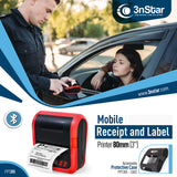 3nStar 80mm (3") Mobile Receipt and Label Printer Bluetooth (PPT305BT) for Android - POS OF AMERICA