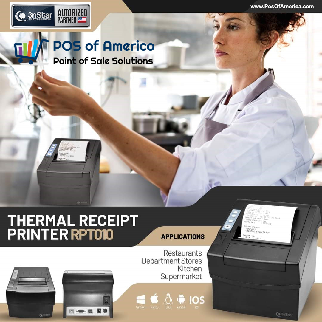 3nStar 80mm Direct Thermal Receipt Printer RPT010 USB Ethernet Serial