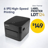 3nStar 4" Direct Thermal Label Printer - USB & LAN Interface LDT124 - POS OF AMERICA