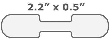 Zebra Label, Polypropylene, 2.2x0.5in (55.9x12.7mm); DT, 8000D Jewelry, Coated, Permanent Adhesive, 1in (25.4mm) core, 3510/roll, 6/box - POS OF AMERICA