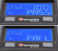 Cassida Quattro 4-Way Orientation Automatic Counterfeit Detector with Rechargeable Battery - POS OF AMERICA