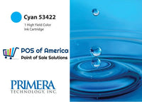 PRIMERA Cyan Color Ink Cartridge, High-Yield 53422 - POS OF AMERICA