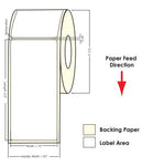 TM-C3500 1.75" x 5" (1A) High Gloss Paper Label 200/Roll 811009 - POS OF AMERICA
