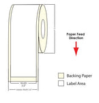 TM-C3500 3.4" x 100 ft Matte Paper Label Roll 812003 - POS OF AMERICA