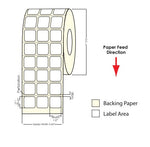 TM-C3500 1" x 1" (3A) Matte Paper Label 3200/Roll 812006 - POS OF AMERICA