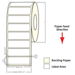 TM-C3500 4" x 1" (1A) Matte Paper Label 1070/Roll 812017 - POS OF AMERICA