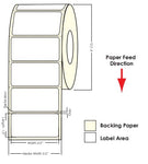 TM-C3500 2" x 1" Matte Paper Label 1070/Roll 812028 - POS OF AMERICA