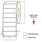 TM-C3500 4" x 1.5" (1A) Matte BOPP Label 730/Roll 814018 - POS OF AMERICA