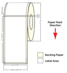 TM-C3500 2" x 6" (1A) Matte BOPP Label 190/Roll 814024 - POS OF AMERICA