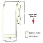TM-C3500 2.25" x 100 Ft Matte BOPP Label 814032 - POS OF AMERICA